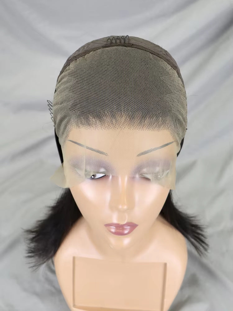 13x4 LACE WIG Human Hair Lace Front Bob Wigs Short Straight Style Transparent Lace Raw Brazilian For Black Women