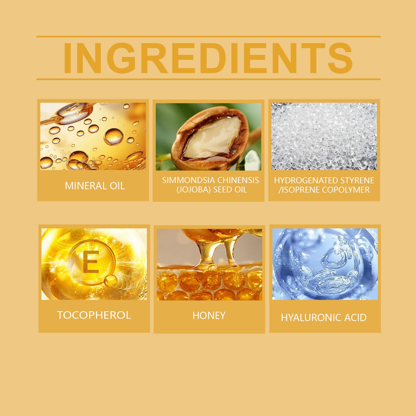 EELHOE Honey Flavored Lip Oil Gently Hydrates, Moisturizes, Softens Lips, Daily Care, Lip Oil