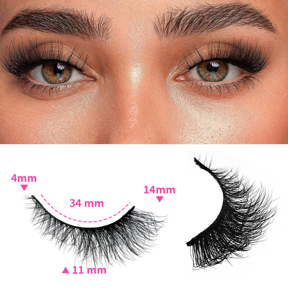 3D False Eyelashes Are Multi-layered, Realistic, Soft And Comfortable