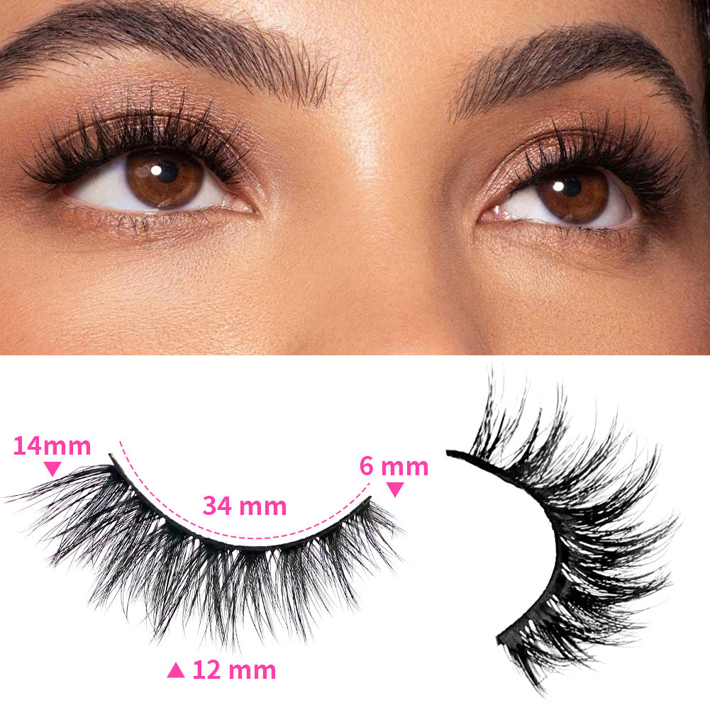 3D False Eyelashes Are Multi-layered, Realistic, Soft And Comfortable
