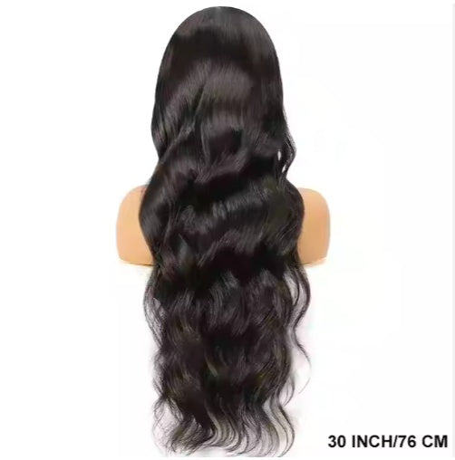 Ready To Go   HD Lace Front Wigs Glueless Put-on Go Body Wave Wig Pre-Plucked Blend Human Hair Transparent Lace Color