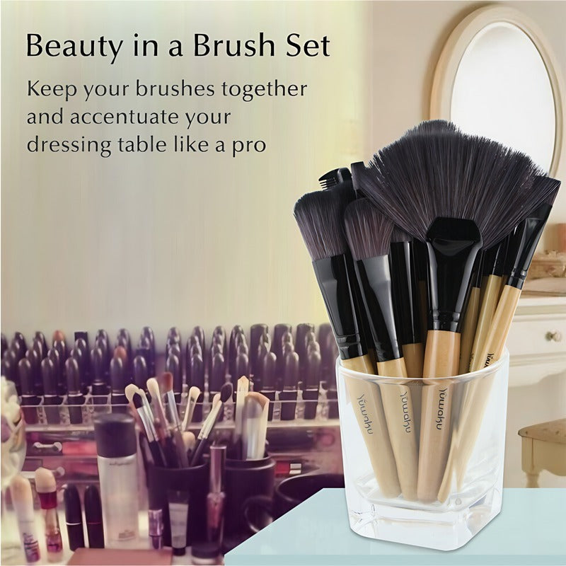 A Portable 32-piece Makeup Brush Set That's Perfect For Travel, Business Trips, And Outdoor Makeup.
