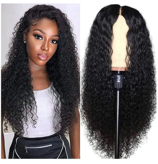 AA Hair Front Wig Womens Brazilian Human Long Curly Lace Wavy Hair Wigs US 2023