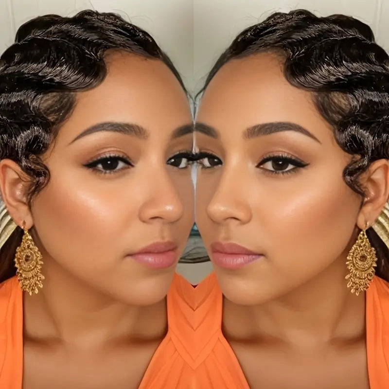 Short 6-inch Non-toxic Wig For Human Hair, Short Wig For Remy Hair, Fairy Wig, Woman Wig.