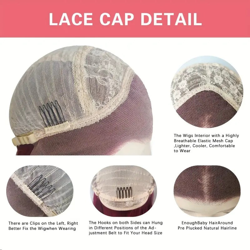 13x3 Artificial Hair Lace, Non-toxic Wig Pre-inserted Baby Hair, 26-inch Non-stick Lace Female Wig, 180 Density, Suitable For The Whole Scene.